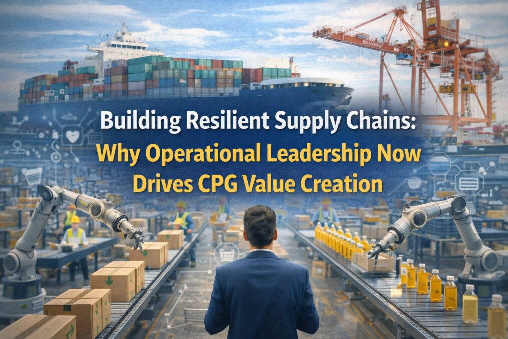 Operational leaders reviewing warehouse inventory to strengthen resilient CPG supply chains